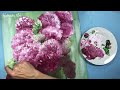 Painting flowers with a finger: It's that easy! / Technique with acrylic paint