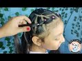 COMO HACER UN CORAZON DE TRENZAS POSTIZAS CON TOQUE PULLTHROUGH / PEINADO DE CORAZON