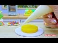 Amazing Miniature Melted Rainbow Chocolate Cake🌈Colorful Rainbow Cake Decorating🍫| Magic Cakes