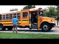 Riding school bus