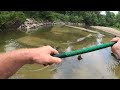 BOBBER Fishing A TINY CREEK!! (Wade Fishing)