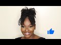 Cute and Easy GO-TO Natural Hair Style | 4a, 4b Medium Length Hair