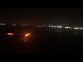 Scenic landing in Mexico City at night KLM Boeing 747