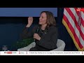 US Vice President Kamala Harris speaks in Michigan