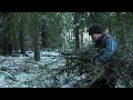 Finding Shelter in Snow! 3 Day WINTER Camping, Bushcraft Survival Shelter