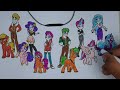 Coloring Pages MY LITTLE PONY vs EQUESTRIA\How to color My Little Pony\Easy Drawing Tutorial Art🦄MLP