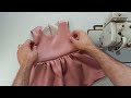 How to sew a girl's dress with the zipper in the back