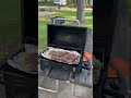 Grilling Hamburger’s at Timberlake Campground