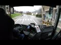 Relaxing Rainy Bus drive in mountain villages and forests, French Alps 4K