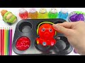 Satisfying Video l How To Make Rainbow Foot and Toenail From Color Kinetic Sand Cutting ASMR