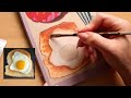 PAINT SOME FOOD WITH ME - I paint food with gouache and talk literally the entire time