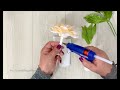 DIY Satin Ribbon Rose flowers | How to make ribbon rose | Ribbon decoration ideas |Tutorial