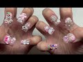 EXTRA SHORT POLYGEL CHARM NAILS✨ POLYGEL JUNK NAILS & GLOW IN THE DARK NAIL DESIGN | Nail Tutorial