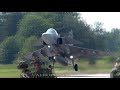 Road base action! Swedish Air Force JAS 39 Gripen