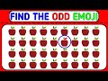 FIND THE ODD EMOJI OUT by Spotting The Difference! 88 #emoji #puzzle #emojichallenge#oddoneemojiout