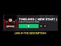 TIMELINES [ NEW START ] Advert