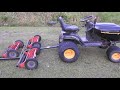 Dually Dually Pulling a Reel Mower