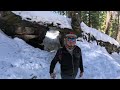 Hiking Adventure in Congress Trail: Breathtaking views in Sequoia NP. Aventura en la Nieve! 4K