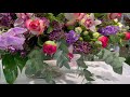 A large composition of flowers. Master class floristics