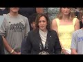 Kamala Harris' first speech after Joe Biden drops out of race