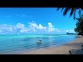 4K | BLUE, TURQUOISE and BEIGE THERAPY | 15 MIN | MAURITIUS ISLAND BEACH 🇲🇺🏝️🦤✨