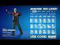RAP BOY Outfit Showcase with All Fortnite Dances & Emotes! (Take The l, Orange justice)