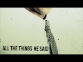 All the things he said - Male Cover