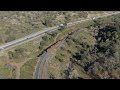 An hour at Tehachapi Loop - 3 freight trains.