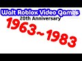 (WARRING TO FAKE!) Walt Roblox Video Games (1983)