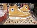 Process of Customizing Converse into a Luxury Leather Sneakers. Korean Custom Artisan