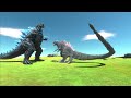 EVOLUTION of GODZILLA'S ATOMIC BREATH: Comparison Who is Strongest - Animal Revolt Battle Simulator