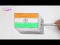Indian Flag 3D Drawing