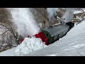 DFB Dampfschneeschleuder R12 im Frühlingsschnee 2021, Steam snow plough in the swiss mountains!