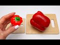 How to Cutting Fruit, Melon and Vegetable | Real vs Wooden Challenge ASMR #8