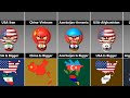 Who Is Shorter In Land? Enemy Countries Maps [Countryballs]