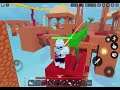 Using the NEW GAUNTLETS forge weapon (Roblox Bedwars)