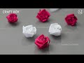 DIY Satin Ribbon Rose flowers | How to make ribbon rose | Ribbon decoration ideas | Ribbon hacks