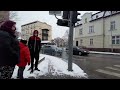 4K Winter  in Olesnica  Poland walking