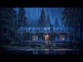 RAIN and THUNDER bedtime sounds - Deep Sleep with Heavy Rain on Tin Roof, Sleep, ASMR