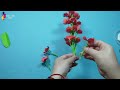 How To Make Beautiful Red Flower Paper For School Step by Step