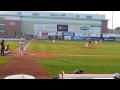 Tigers, Mets AA prospect Tommy Collier v Brandon Nimmo groundout to SS.