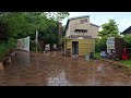 Heavy Rain Walk: Traditional Japanese Pottery Village | 4K HDR