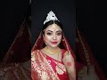 #shorts Easy self BENGALI BRIDAL Makeup tutorial 💄✨#shorts#makeupshorts#youtubeshorts#bridalmakeup