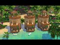 Bungalows On The Beach || The Sims 4 || Speed Build || NoCC || For Rent || Merel Meister