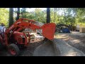 Building Ramp with my Kubota L2501 before concrete pour