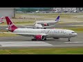 Plane Spotting at London Heathrow Airport, 42 Close up Departures!