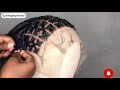 DIY RUBBER BAND CRISS CROSS BRAIDED WIG | DIY braided wig with no frontal for beginners