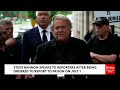 BREAKING NEWS: Steve Bannon Speaks Defiantly To Reporters After Being Ordered To Go To Prison