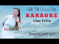 Karaoke Gửi Về Quan Họ | Thiếu Giọng Nam - Song Ca Cùng Lina Triệu