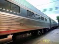 Amtrak Heritage Unit on downeaster (August 7th 2015) Old Orchard Beach